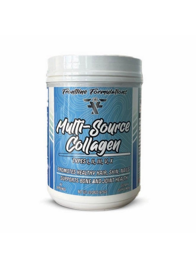 FRONTLINE FORMULATIONS Multi-Source Collagen, Promotes Hair, Skin and Nail Health (Unflavored)