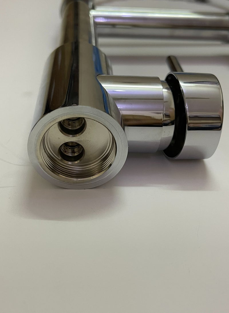 Faucet Kitchen Kitchen faucet with shower 360° swivel Mixer tap Spiral spring faucet Sink faucet Brushed spiral spring faucet - Image 5