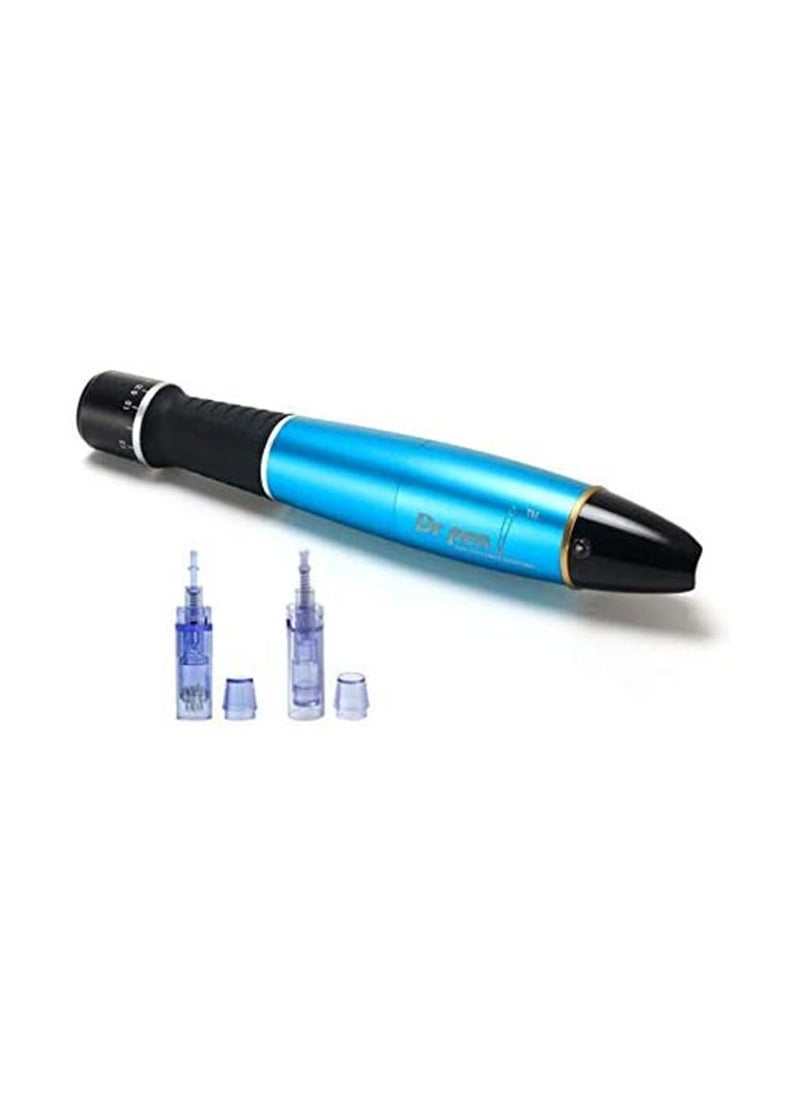Dr pen Electric Auto Ultima A1 Face Massage Derma Pen Blue/Black  - Image 5