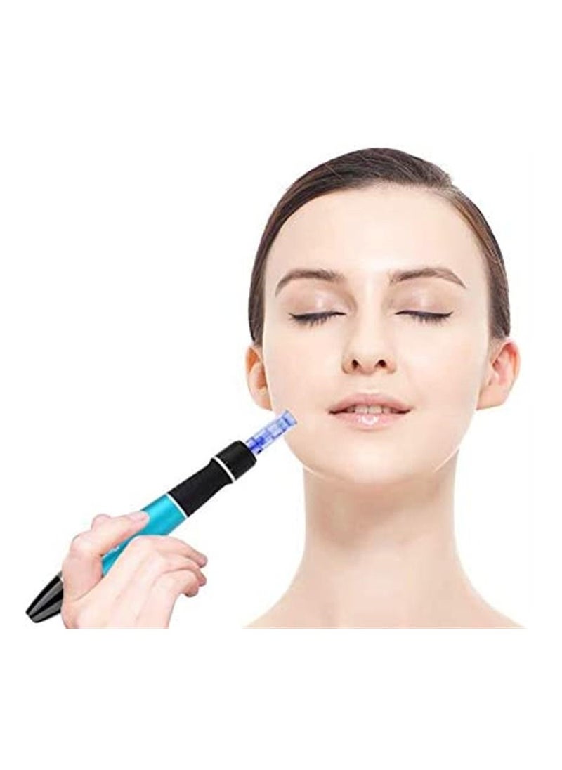 Dr pen - Electric Auto Ultima A1 Face Massage Derma Pen Blue/Black - Image 1
