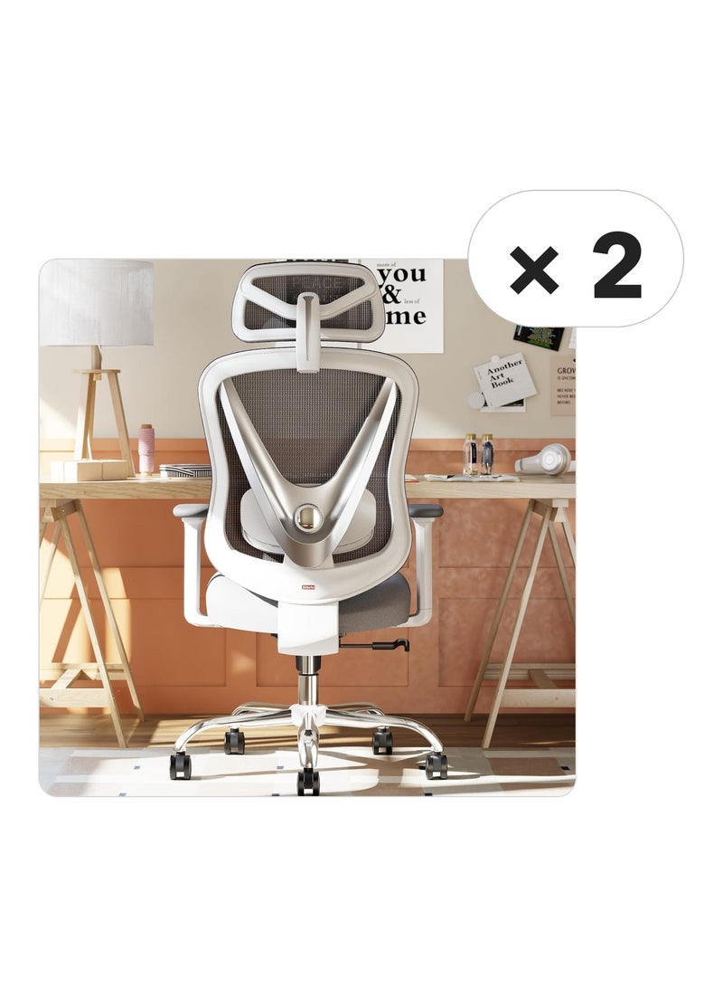 HOLLUDLE 2 Pcs Holludle Office Chair Pack - 2 x Ergonomic Mesh Office Chair - Image 1