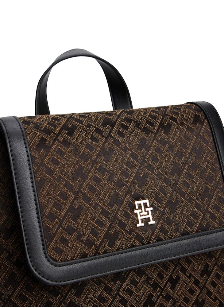 TOMMY HILFIGER Logo Detail Top Handel Flap Over Backpack - Image 4