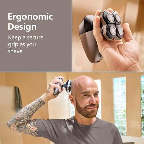 Norelco Philips Norelco Head Shaver Pro 9000 Series - Electric Shaver for Men and Women, 360° Flexing Head & ComfortCut Blades for Clean Shave, Gentle on Skin, Model HS9980/40 - Image 5