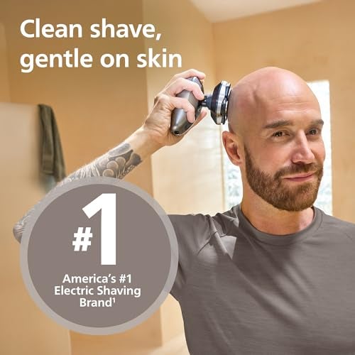 Norelco Philips Norelco Head Shaver Pro 9000 Series - Electric Shaver for Men and Women, 360° Flexing Head & ComfortCut Blades for Clean Shave, Gentle on Skin, Model HS9980/40 - Image 2