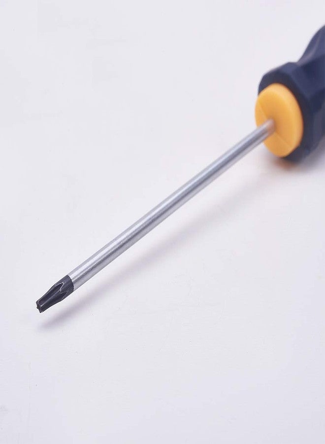 اتول مارت مفك براغي توركس من يو تول مارت، مفك براغي مغناطيسي آمن على شكل نجمة T8 مع عمود CR-V مقاس 75 مم ومقبض أسود وأصفر، قطعة واحدة - Image 3