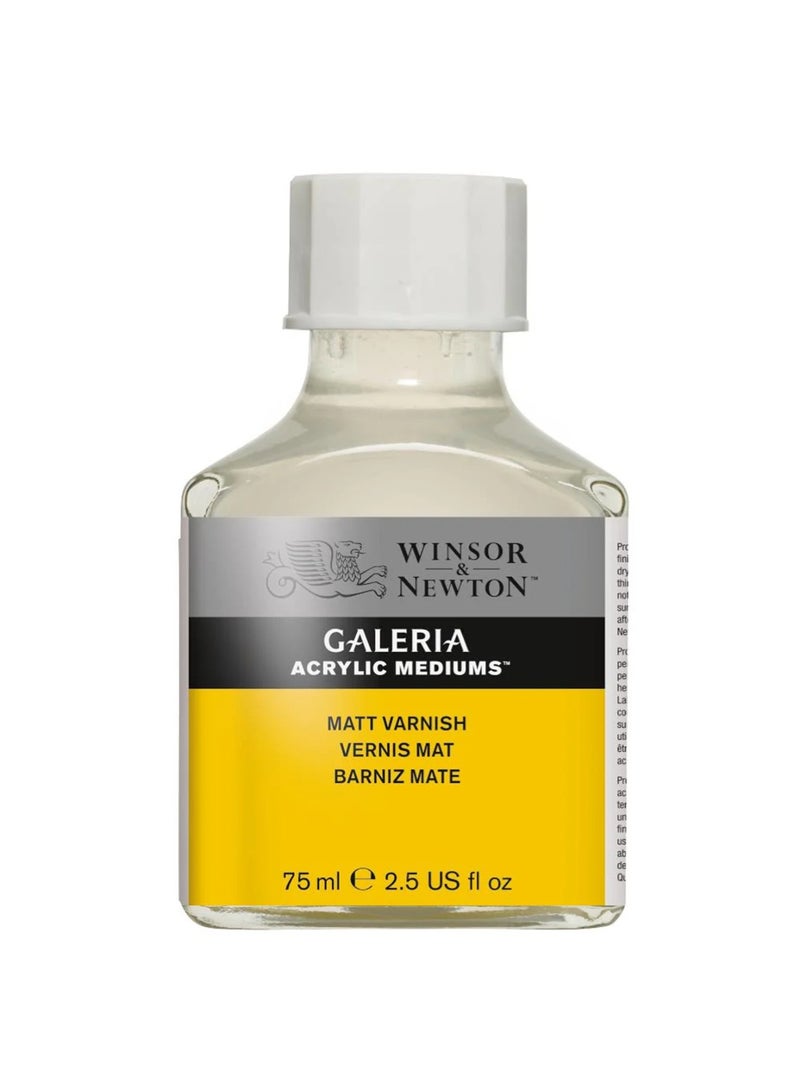 WINSOR & NEWTON Galeria Matt Varnish For Acrylic Mediums 75ml Content - Image 1