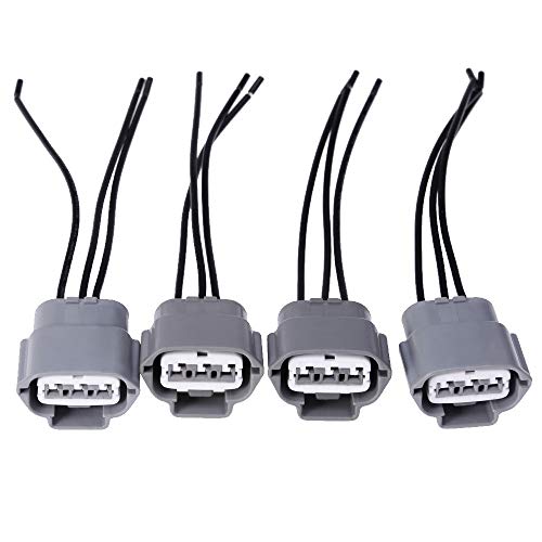 Anxingo Ignition Coil Connector Plug Wiring Harness Pigtail Replacement for Nissan Altima 2007-2015 Nissan Sentra 2000-2012 (4-Pack) - Image 1