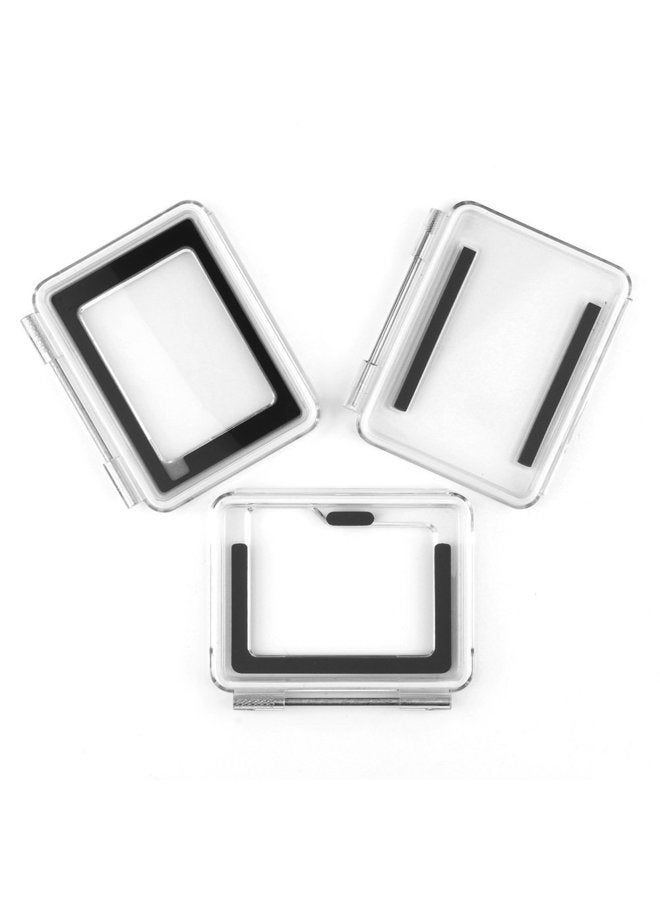SOONSUN Backdoor Case Cover Kit for GoPro Hero 3+ Hero 4 Standard Waterproof Housing Case (Standard Backdoor + Skeleton Backdoor + LCD Touch Backdoor) - Standard Size Backdoor - Image 1