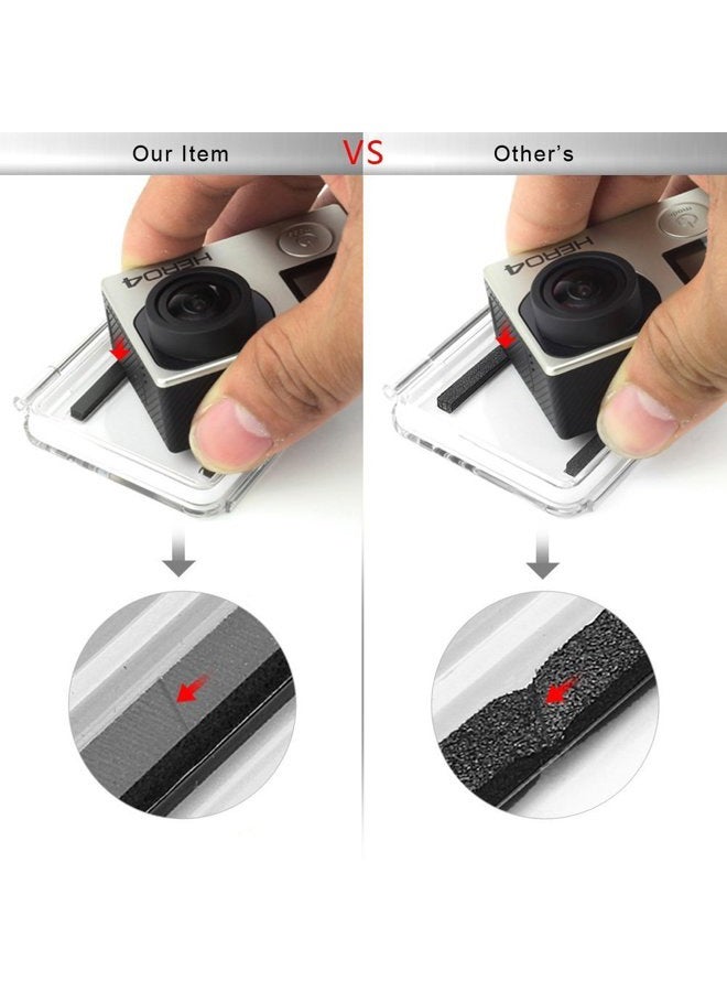 SOONSUN Backdoor Case Cover Kit for GoPro Hero 3+ Hero 4 Standard Waterproof Housing Case (Standard Backdoor + Skeleton Backdoor + LCD Touch Backdoor) - Standard Size Backdoor - Image 5