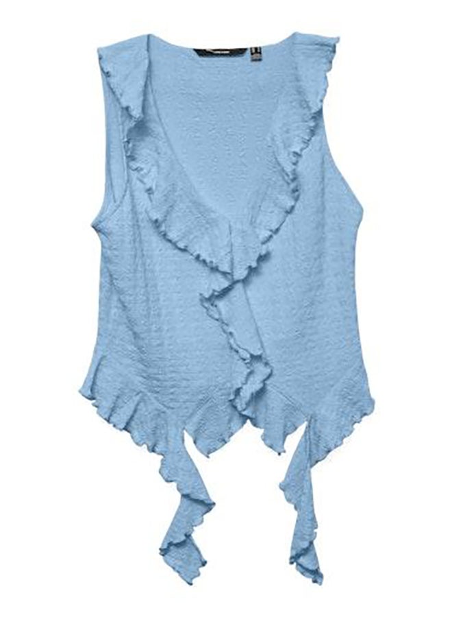 VERO MODA Vmida Sl Frill Top Jrs Ga
