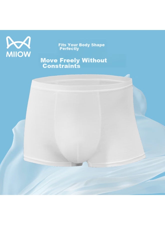 MIIOW Maoren Disposable Men's Bamboo Fiber Underwear, Sterilized, Individually Packaged, For Travel, Business Trips, And Tourism, White, 2xl  - Image 4
