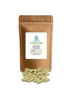 Pine Pollen Capsules 500Mg Made W/ 100% Pure Pharmaceutical Grade Wild Harvested California Pine Pollen Powder ; Organic Non Gmo No Fillers ; 30 Day Supply (40 Capsules)