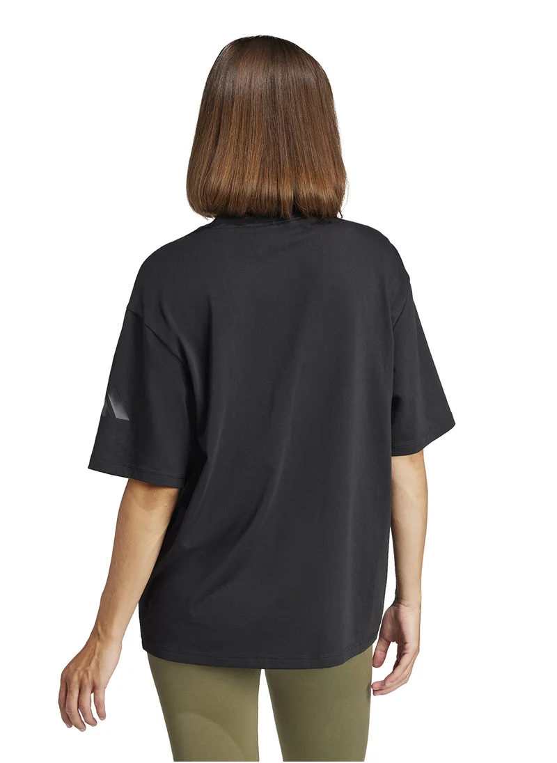 اديداس Essentials Contemporary Logo Boyfriend T-Shirt