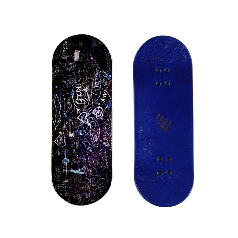 NOAHWOOD PRO Fingerboards Finger Skateboards(NW11s Kickflip Deck 97mmx34mm 5-Layer Colour Maple Wooden Handmade)+(Update 34mm Noah ii Trucks)+(NW iii Logo Handmade Wheels) (Graduate ii) - Image 5