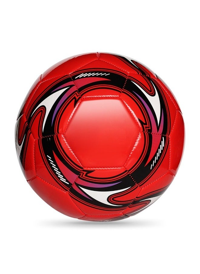 Beauenty World Cup Children's No. 5 Football Campus Primary and Secondary School Football Machine Sewn No. 5 PVC Seamless Competition Training Football (Red Whirlwind) 