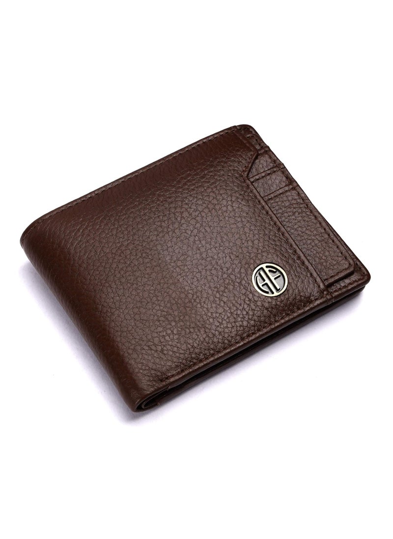 HAMMONDS FLYCATCHER RFID Protected Brushwood Leather Card Holder Wallet for Men|6 Card Slots| 1 Coin Pocket|2 Hidden Compartment|2 Currency Slots|1 ID Slot | 8RPQ  - Image 1
