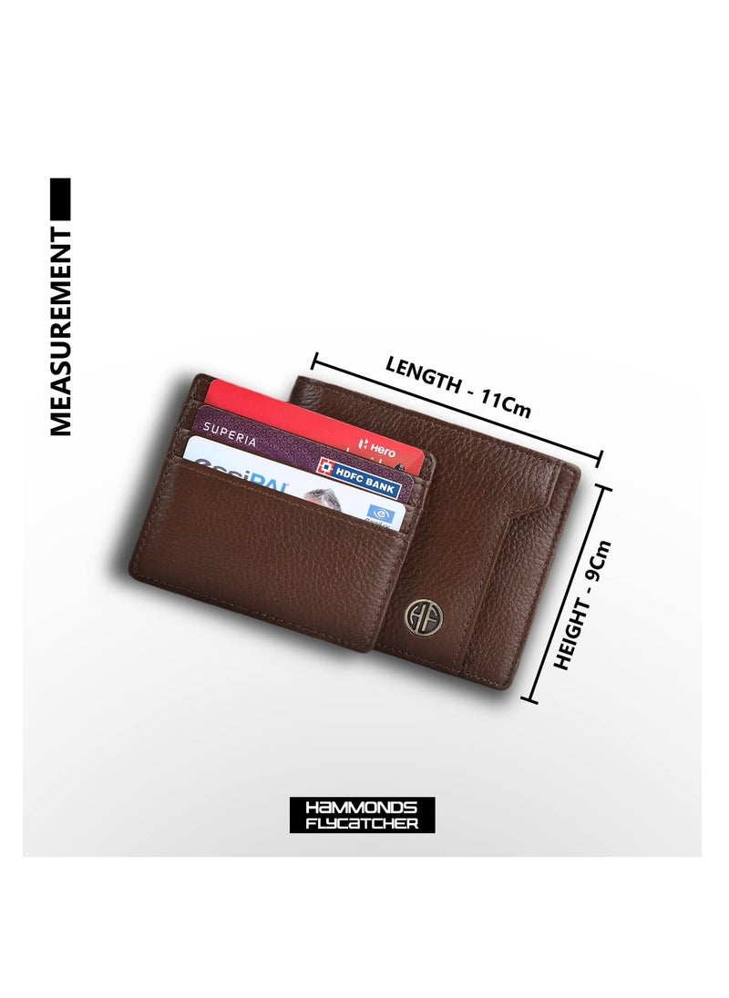 HAMMONDS FLYCATCHER RFID Protected Brushwood Leather Card Holder Wallet for Men|6 Card Slots| 1 Coin Pocket|2 Hidden Compartment|2 Currency Slots|1 ID Slot | 8RPQ  - Image 5