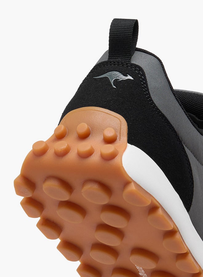 kangaROOS Men's Panelled Lace-Up Sneakers with Pull Tab - Image 5