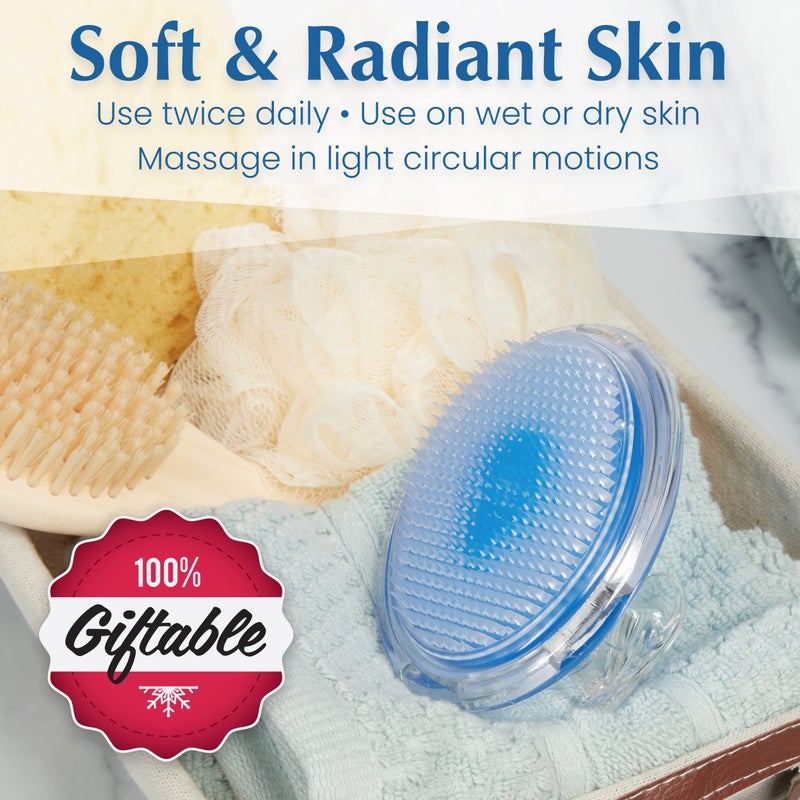 Dylonic Exfoliating Body Scrub Razor Bump Brush and Ingrown Hairs Solution - Skin Exfoliator for Body Shaving Irritation, Strawberry Legs, Armpit, Bikini Line - Body Exfoliator Scrubber Loofah - Image 4