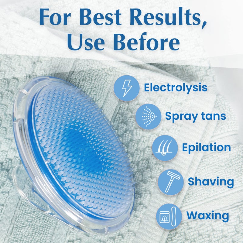 Dylonic Exfoliating Body Scrub Razor Bump Brush and Ingrown Hairs Solution - Skin Exfoliator for Body Shaving Irritation, Strawberry Legs, Armpit, Bikini Line - Body Exfoliator Scrubber Loofah - Image 5