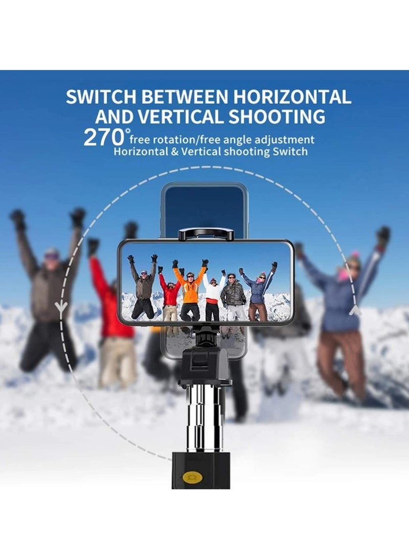 Selfie Stick Bluetooth, 3 in 1 Extendable and Portable with Detachable Wireless Remote for Travel, Compatible with iPhone/Samsung/Huawei and More - Image 4