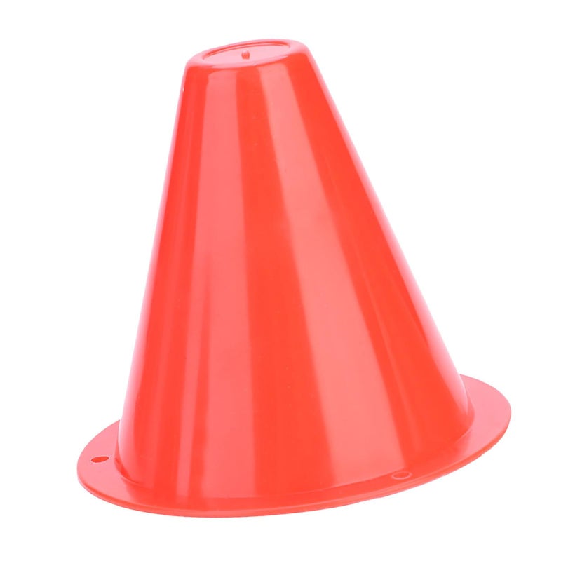 Red Soccer Training Discs Cones 10pcs Bright Colors Flat Bottom Easy Carry Store - Image 5