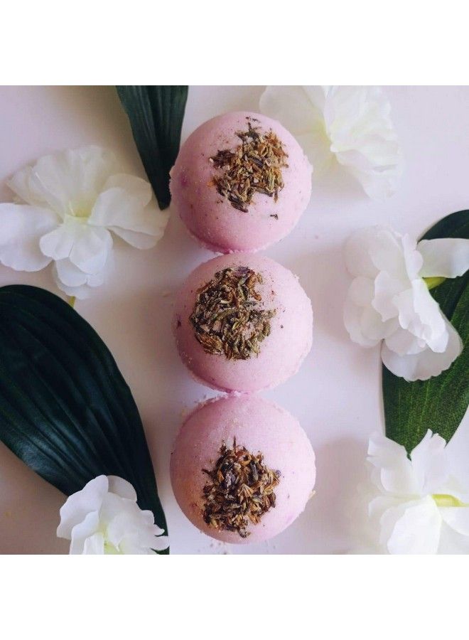 Aaranyam Bath Bomb Fizzy Aromatic Bath Bomb With Lavender Buds (75G Each) Pack Of 3 - Image 1