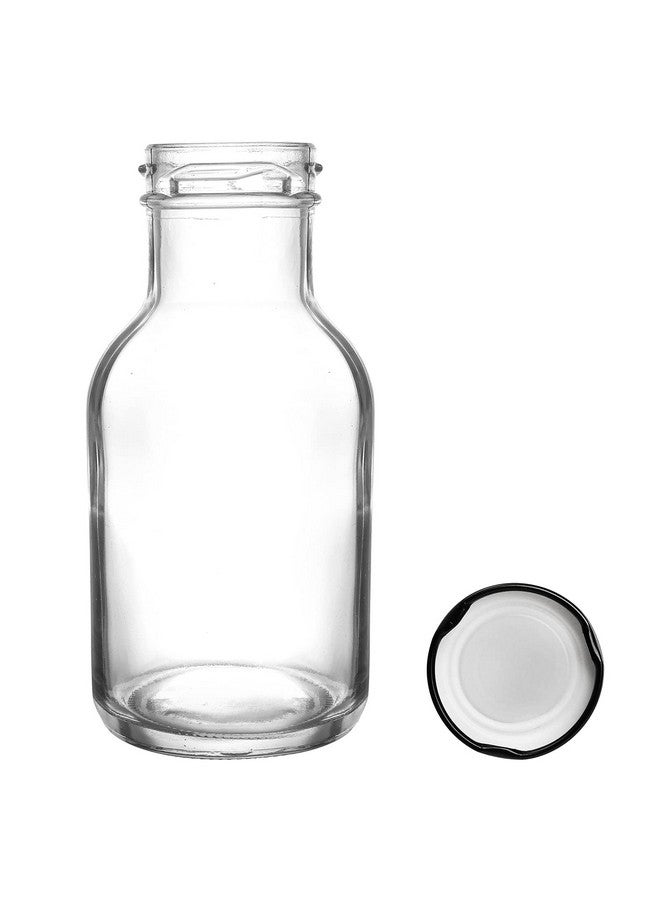 Kingrol Kingrol 16 Pack 8 oz Hot Sauce Bottles with Leak Proof Screw Caps, Wide Mouth Glass Bottles with Lids for Milk, Beverages, Oil, Salad Dressing  - Image 3
