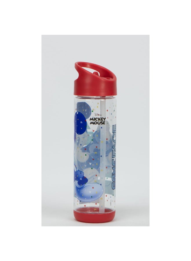 SunCe Disney Mickey Mouse Plastic Water Bottle with Straw Multicolour 500 ml SUNS-4300DMY  - Image 2