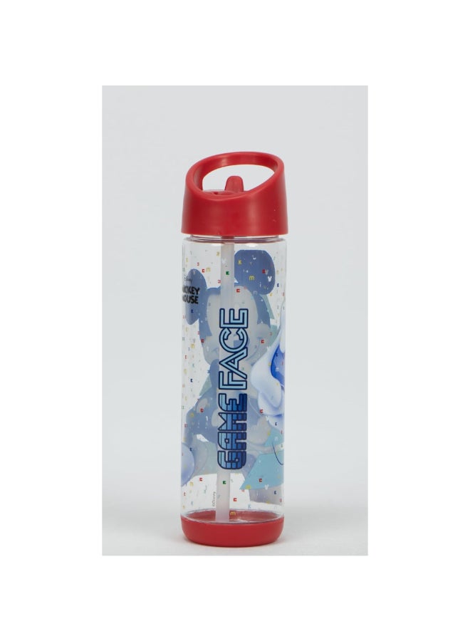SunCe Disney Mickey Mouse Plastic Water Bottle with Straw Multicolour 500 ml SUNS-4300DMY  - Image 3