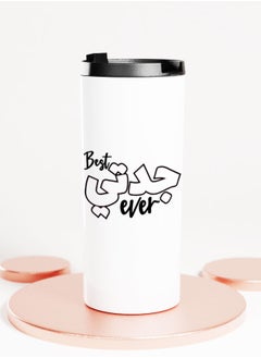 LIT White Tumbler Best Jaddati design Straight Tumbler Best jaddati ever Gift Grand ma Gift  - Image 1
