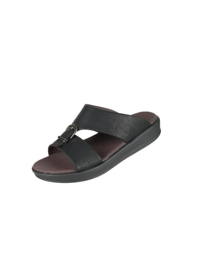 barjeel uno 008-3700 Barjeel Uno Mens Arabic Sandals 6878-M122 Black