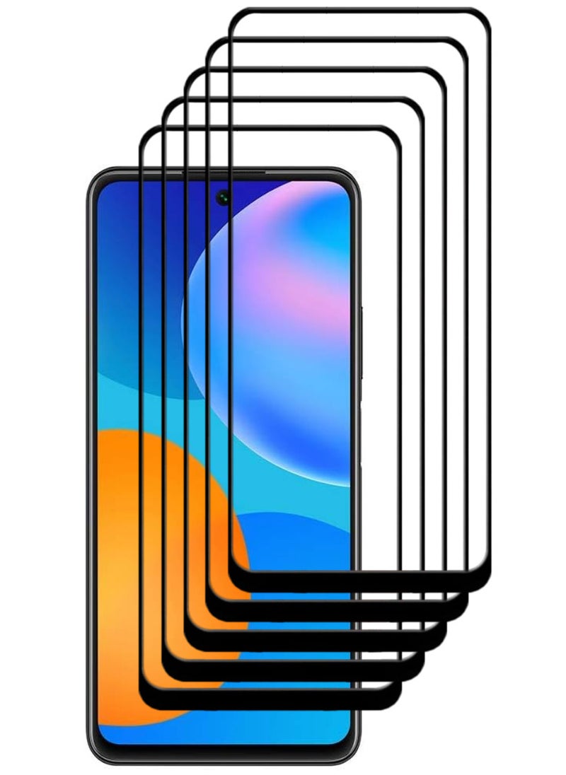 ACLIX 5 Pieces Antistatic ESD Dustproof Premium Quality High Definition Tempered Glass Screen Protector Designed For Huawei Y7a - Image 1