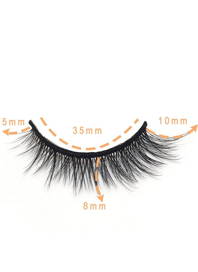 Ahrikiss False Eyelashes Wispy Lashes Natural Look 10Mm Soft Handmade Faux Mink Lashes Fluffy Eye Lashes Pack;M28  - Image 3
