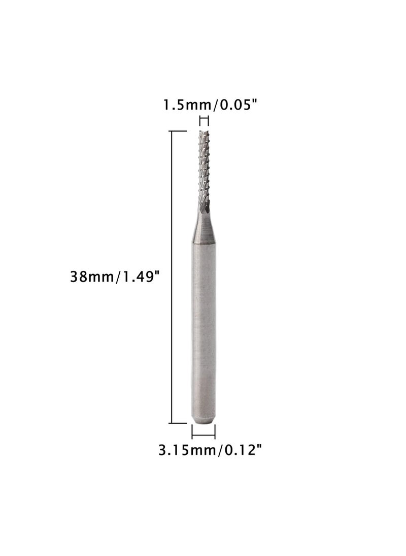 NewZoll 10 PCS Drills 15MM Carbide End Milling CutterCNC Router Bits End Mill for PCB Machine Tool  - Image 2