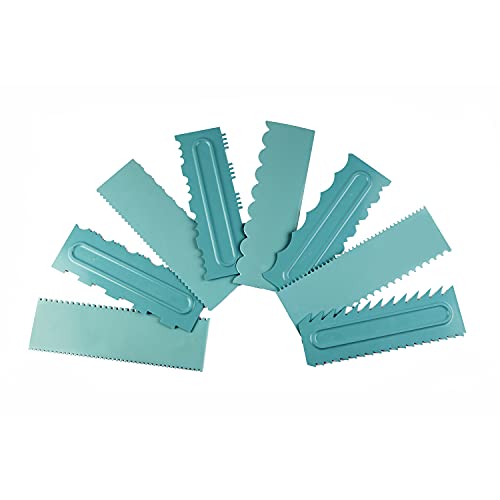 GA-DE GADE Cake Decorative Tall Scraper for Icing - 10inch (Combo (Design A+B)) - Image 1