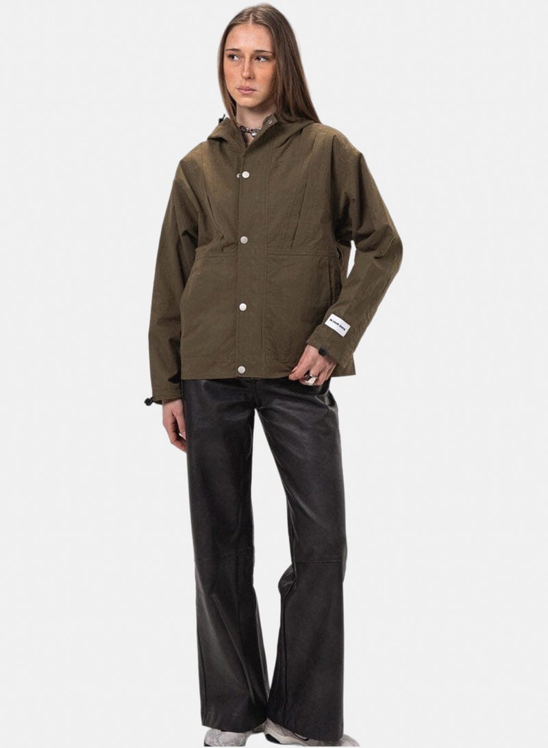 In Your Shoe Olive Regular Windbreaker - Image 2