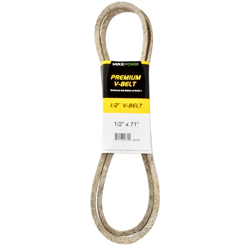Maxpower 347514 Premium Belt Reinforced with Kevlar Fiber Cords 12 x 71