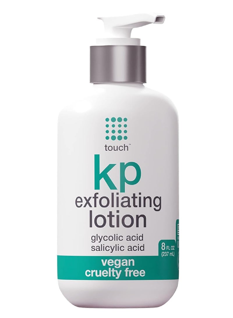 Touch KP Exfoliating Body Lotion Moisturizer 8 Fl Oz - Image 1