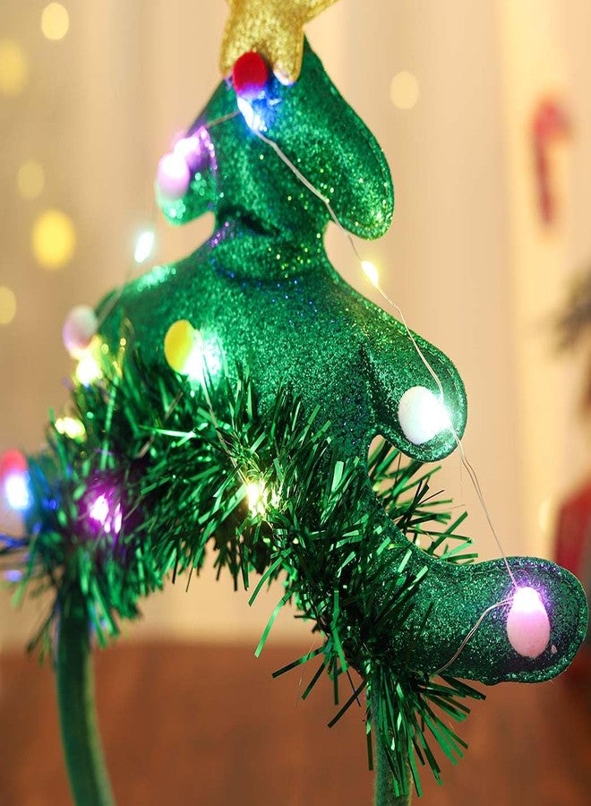 Gangel Light Up Christmas Headbands Christmas Trees Hair Band LED Xmas Tree Hairband Party Costume Hair Accessories for Women - Image 4