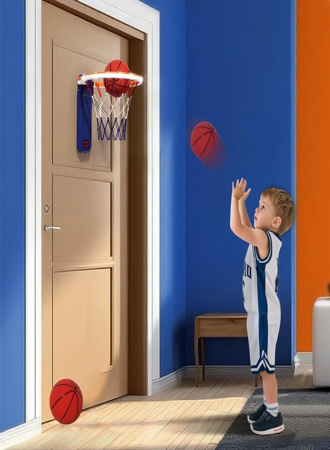 KOALA DIARY Kids Basketball Hoop Indoor with Lights & Sounds, Electronic Scoring, Easy Storage,Toys for Boys Girls, Birthday Gift Ages 3+ - Image 2