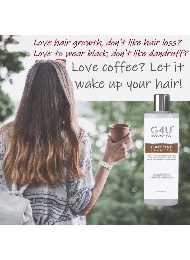 G4U Caffeine Shampoo for Thinning Hair, Hair Loss and Hair Growth for Men and Women. Natural Sulfate Free. Caffeine Biotin Saw Palmetto and more. For Home, Salons and Spas. 12 Fl Oz - Image 4