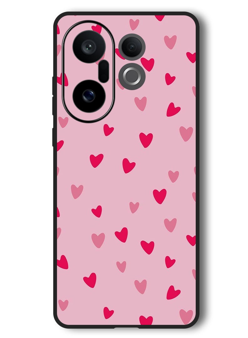 Theodor Case Compatible with Vivo X200 FE 6.31 Inch Protection Shockproof Bumper Cover Small Hearts - Image 1
