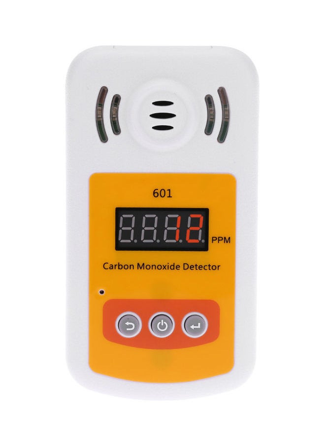 NIBEMINENT Portable Mini CO Gas Tester White/Yellow 18.5x5x8cm  - Image 1