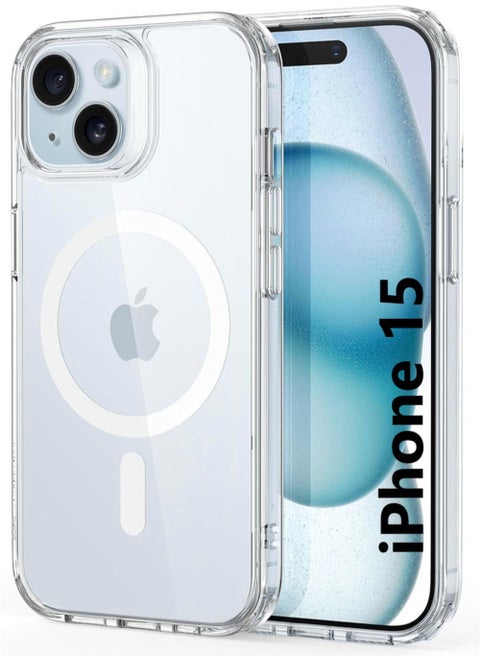 Protection cover for iPhone 15 , supports MagSafe, anti-yellowing and anti-scratch.