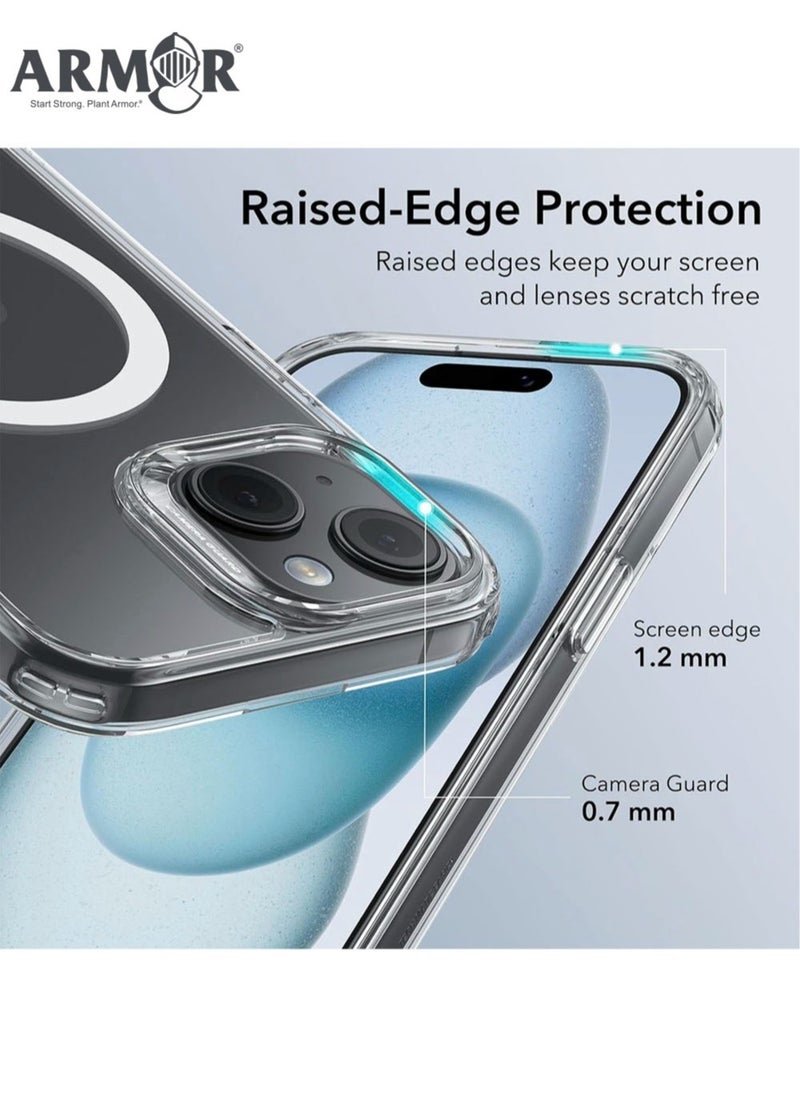 Protection cover for iPhone 15 , supports MagSafe, anti-yellowing and anti-scratch.