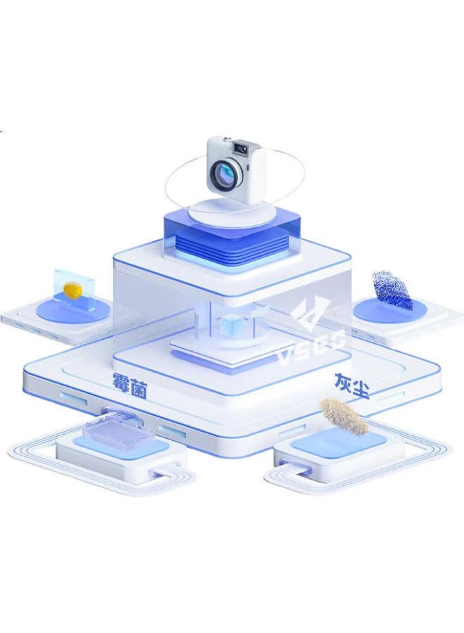 Vsgo Micro Camera Cleaning Kit, Cmos Cleaning Swab, Dust Removal Tool, Suitable For Canon, Nikon, Sony Sensor Cleaning, Nikon Mirrorless Camera Lens Cleaning Paper, Air Blower - Image 1