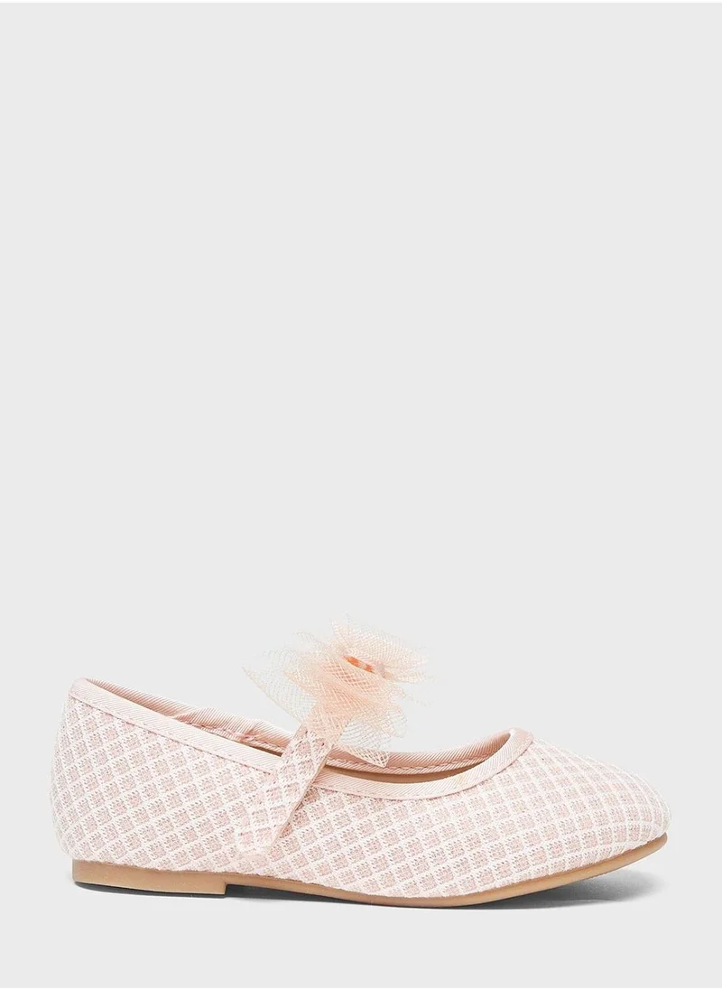 شو اكسبرس Kids Mesh Bow Ballerinas