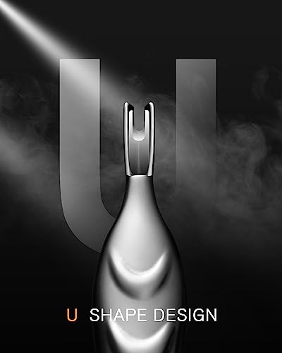 FERYES Cuticle Pusher with Fork 2in1 Cuticle Trimmer Nail Care Tool Stainless Steel Cuticle Remover Tool for Manicures and Pedicures Silver - Image 3