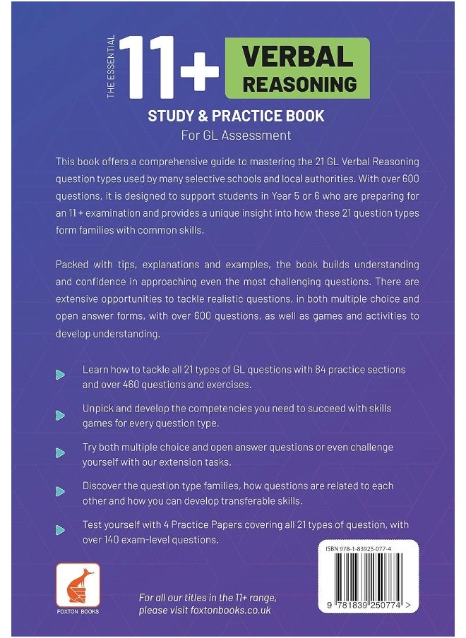 The Essential 11+ Verbal Reasoning Study & Practice Book for GL Assessment  - Image 2